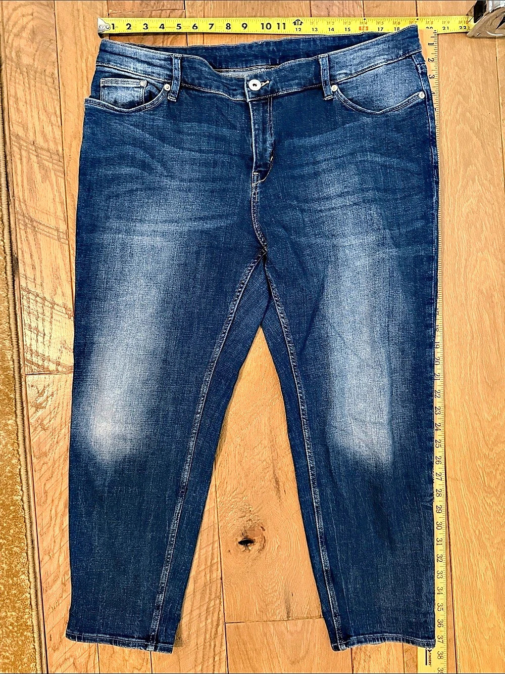 H&M Skinny Fit Jeans Blue Skinny Capri Jeans
